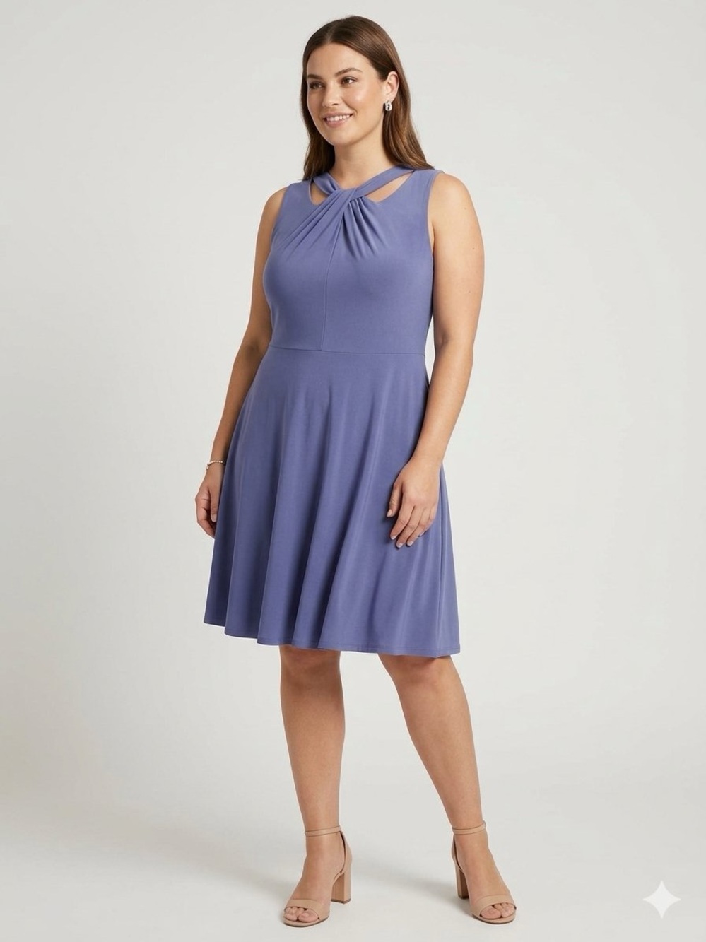 Nine West Dress Womens Size 14 Purple Lavender Casual Vibrant